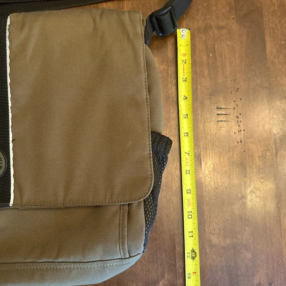 Ruff Hewn Messenger Laptop‎ Shoulder Bag Travel Army Olive Green Commuter